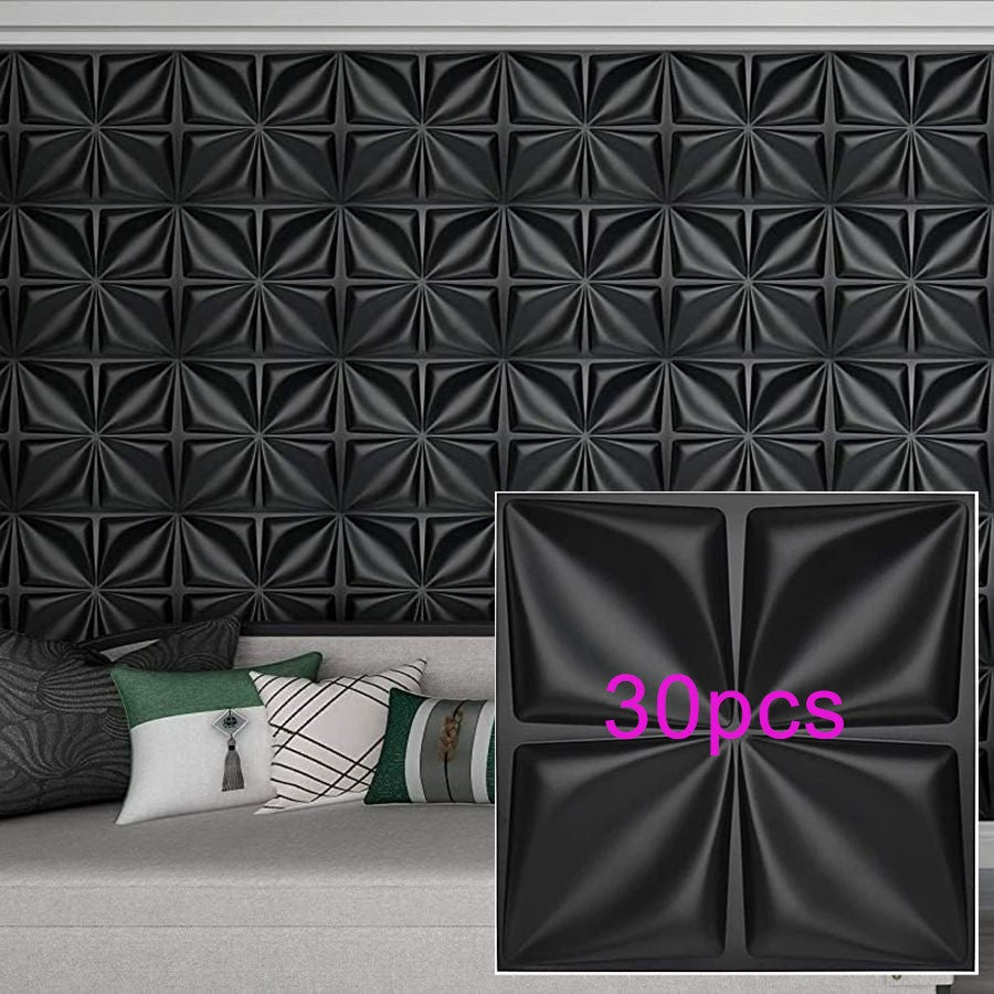 Painel de parede texturizado 3D KUUJOJOJO para decoração de parede interna, ad