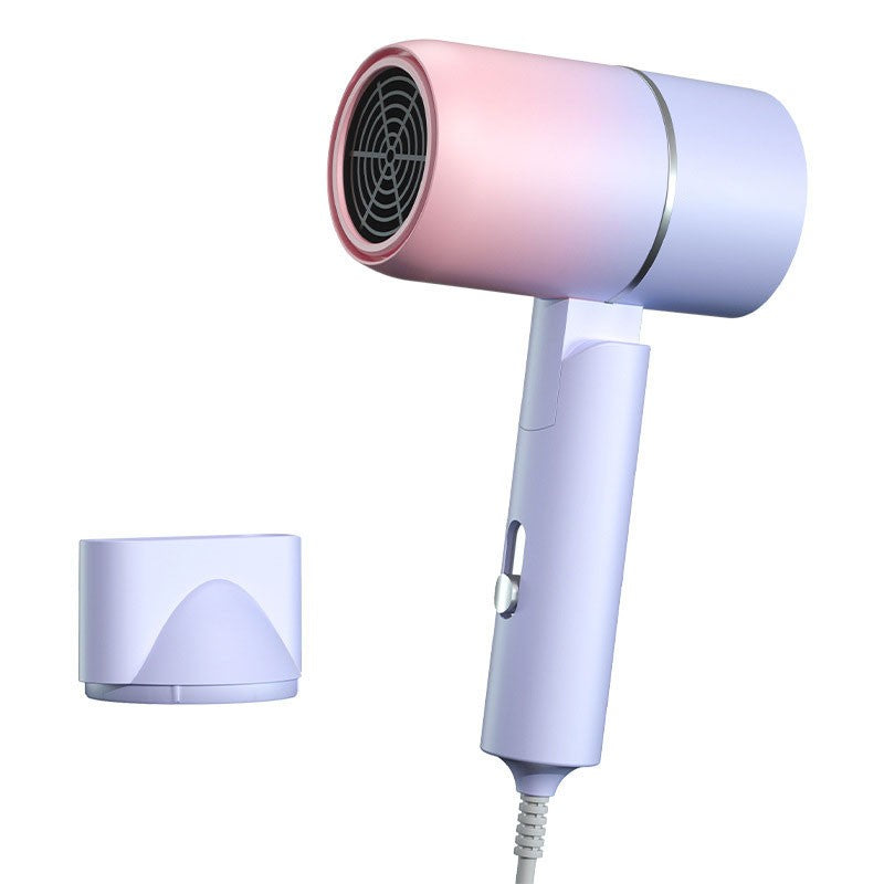 Mini secador de cabelo dobrável 750W com bolsa de transporte Anion de ar quente