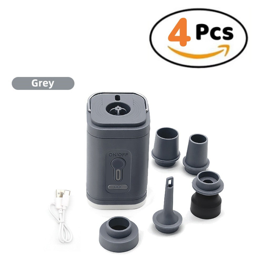 Mini bomba de ar portátil com bateria de 1300mAh recarregável USB para inflar