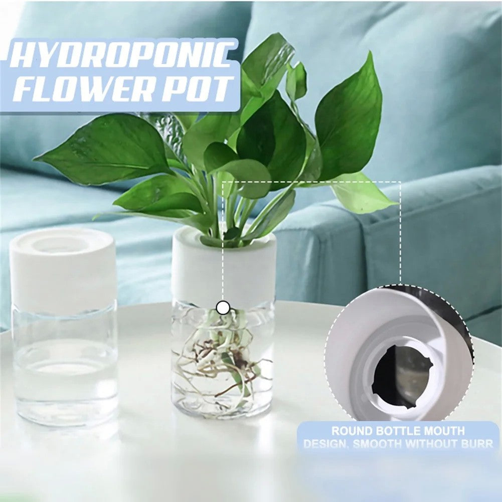 Mini vaso de flores hidropônico, vaso de decoração para casa, imitação de v