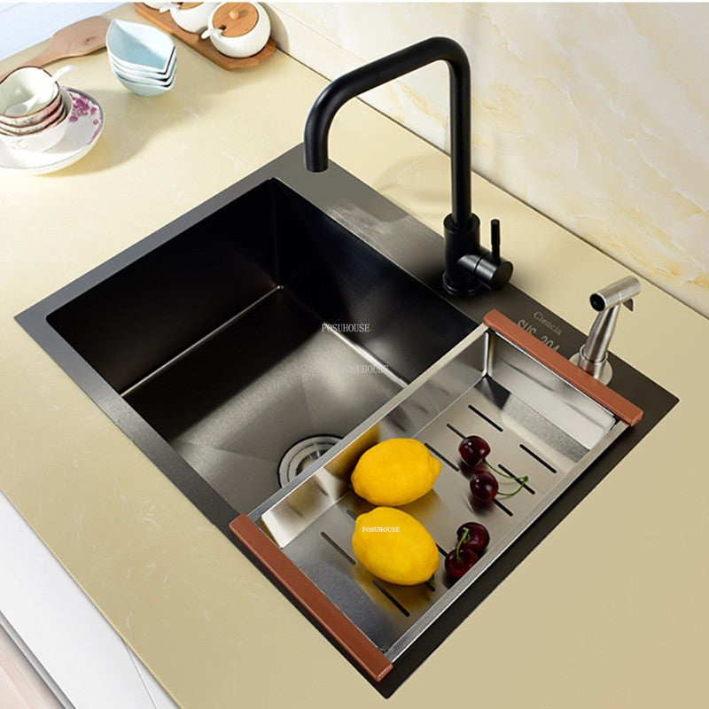 304 aço inoxidável pia da cozinha moderna casa acessórios de cozinha engrossa