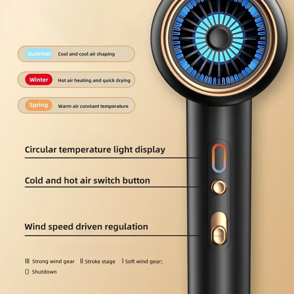 F33 t821 secador de cabelo profissional vento quente e frio escova de ar secador
