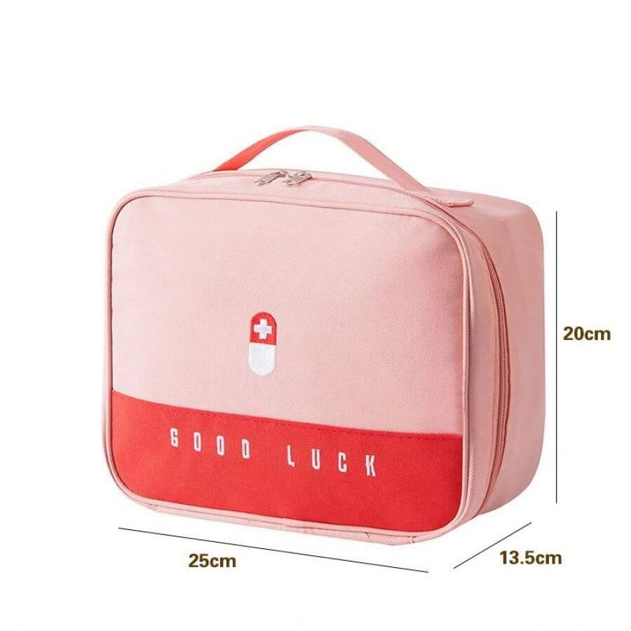 Bolsa médica portátil para viagem, kit de primeiros socorros à prova d'água, grande capacidade, organizador de armazenamento de medicamentos, bolsa de emergência para acampamento