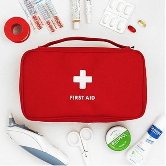 Kit de primeiros socorros para medicina saudável, pano oxford, portátil, armaz
