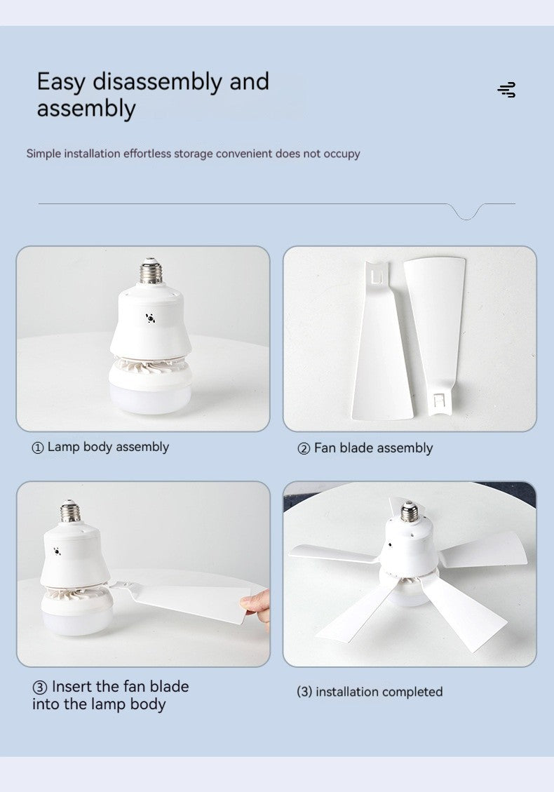 Ventilador de teto led com luz controle remoto regulável 30w e27 base moderna i