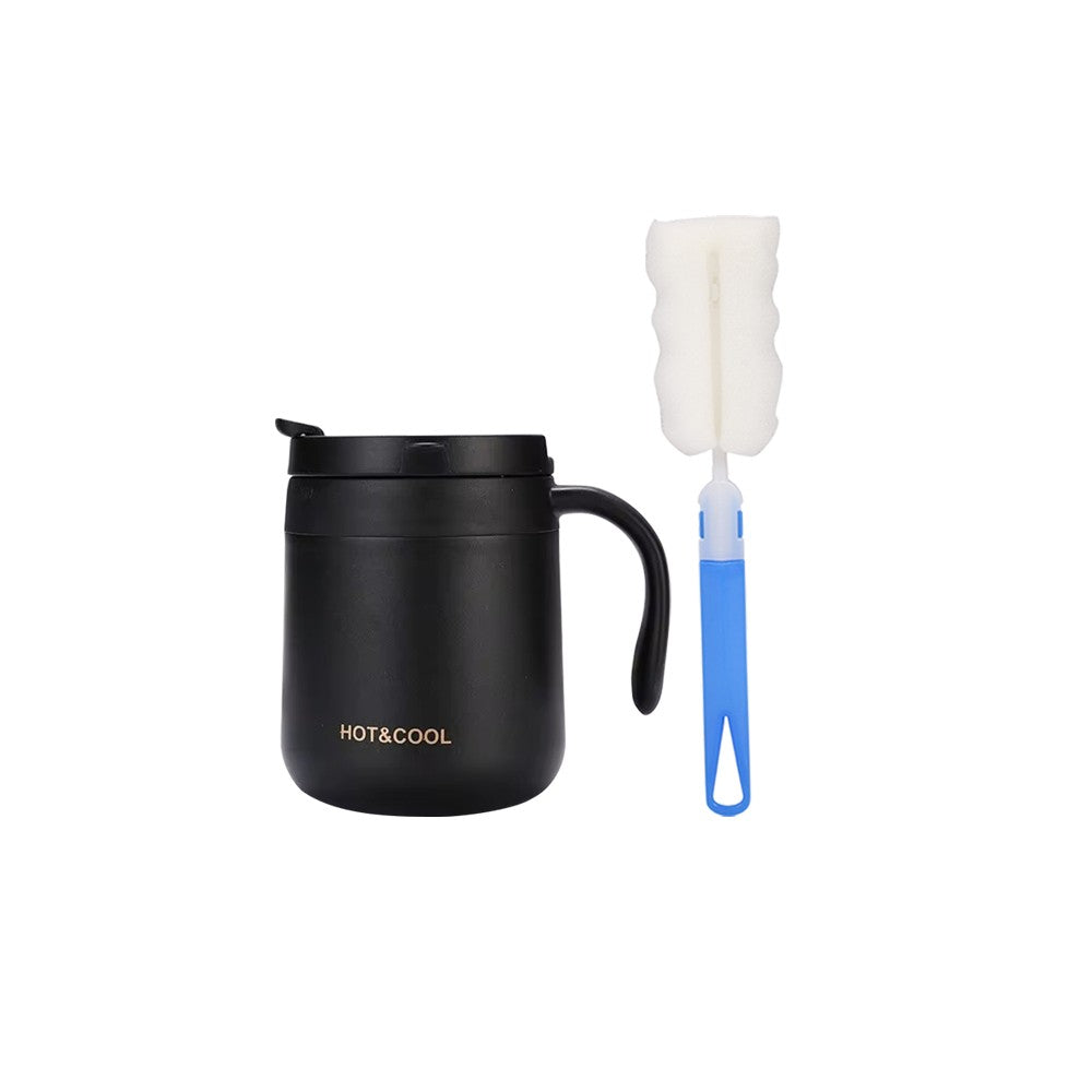 Caneca de café isolada de 350/500ml com alça, caneca isolada de aço inoxidáv