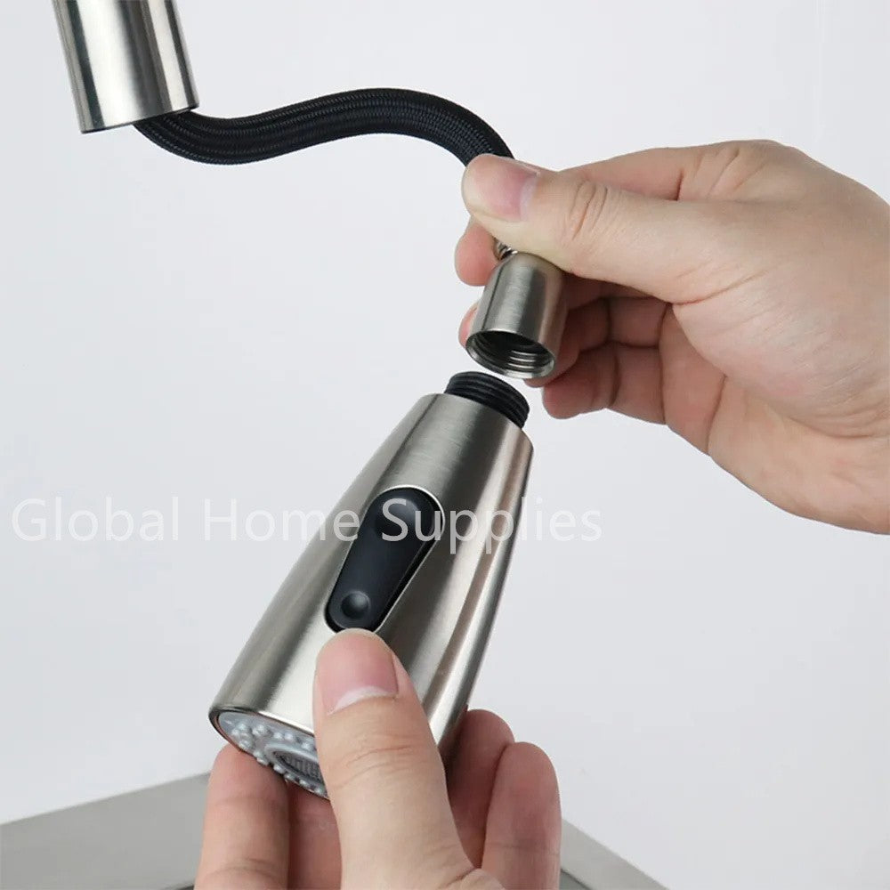 Torneira do banheiro pull out spray cabeça de chuveiro configuração cozinha s