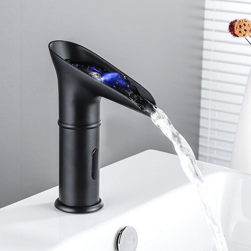 OXG Latão Sensor Inteligente Cachoeira LED Torneira Da Bacia, Sensor Automátic