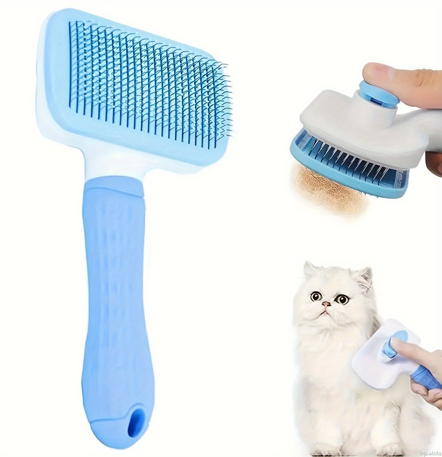 Escova de limpeza para animais de estimação, fácil limpeza, para cães e gato
