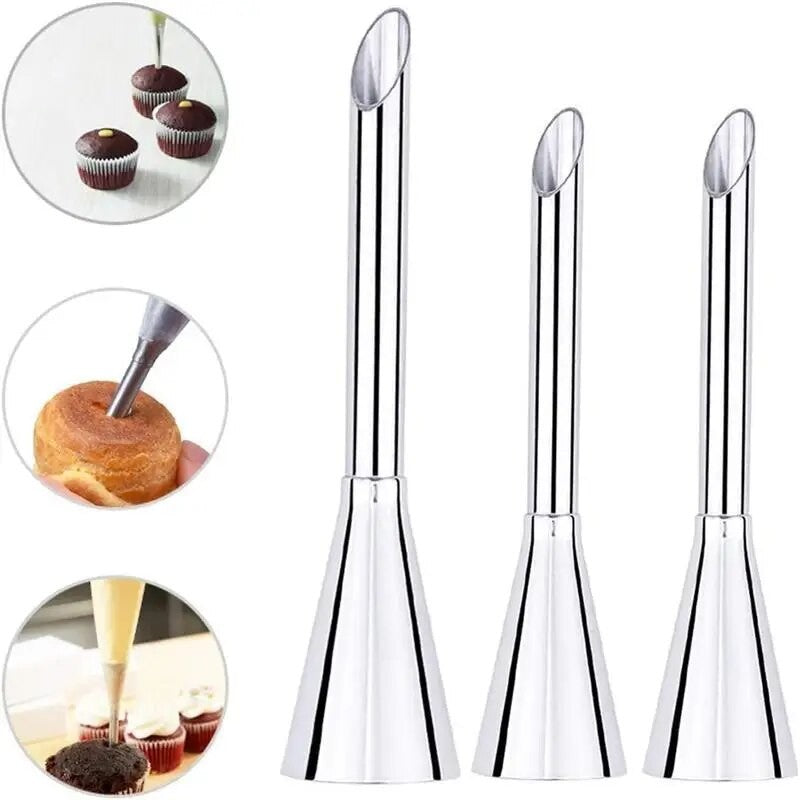 1 peça de aço inoxidável puff boca bolo puff creme flor espremedor ocidental