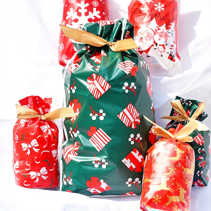 2022 saco de doces de natal saco de presente de papai noel decoração de natal