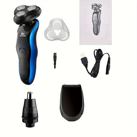 1pc multifuncional quatro em um barbeador elétrico 4 barbear lavável barbear h