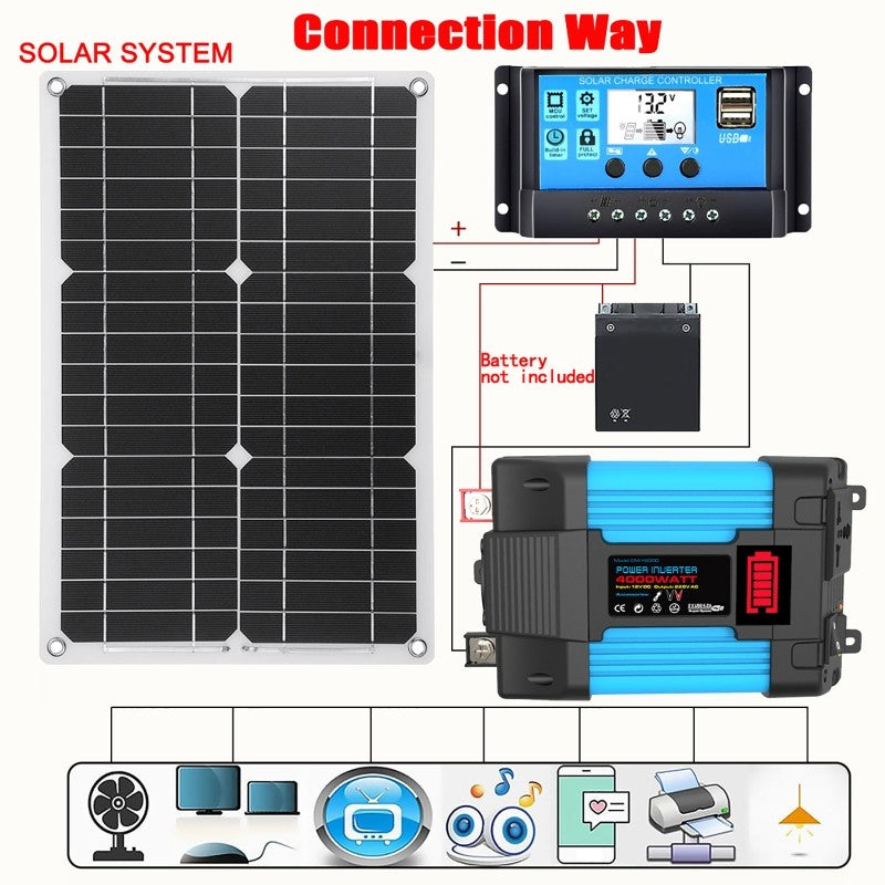 4000/6000w picos de potência modificação onda senoidal inversor de energia do