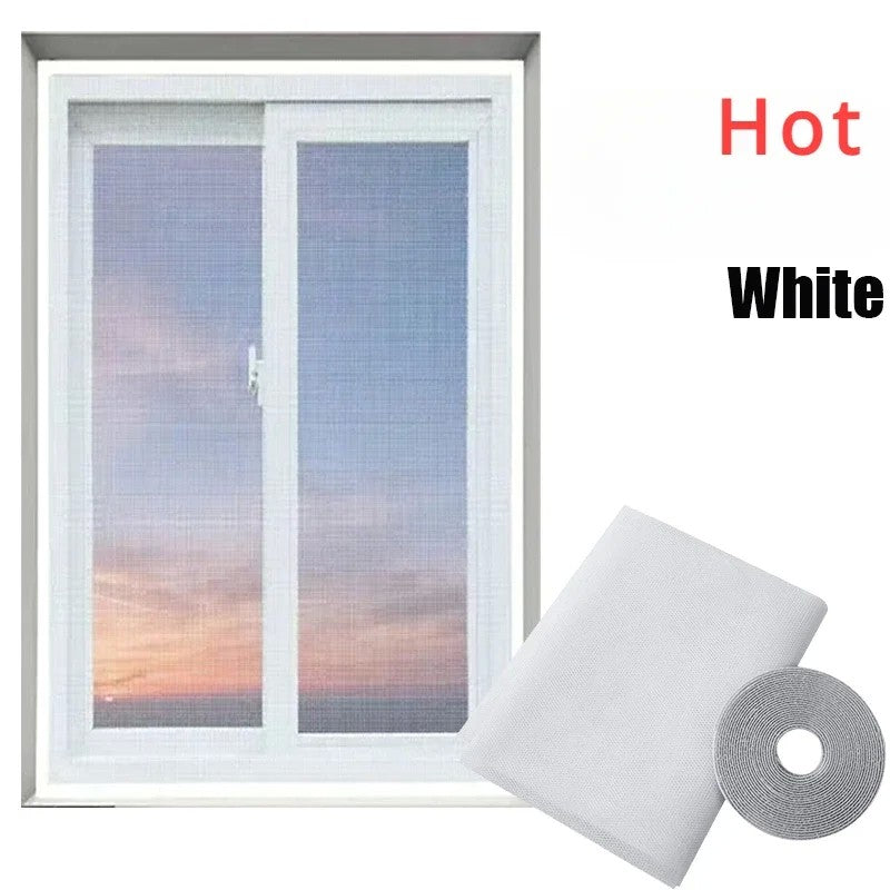 Diy mosquiteiro auto-adesivo interior anti-insetos mosca tela cortinas janela ne