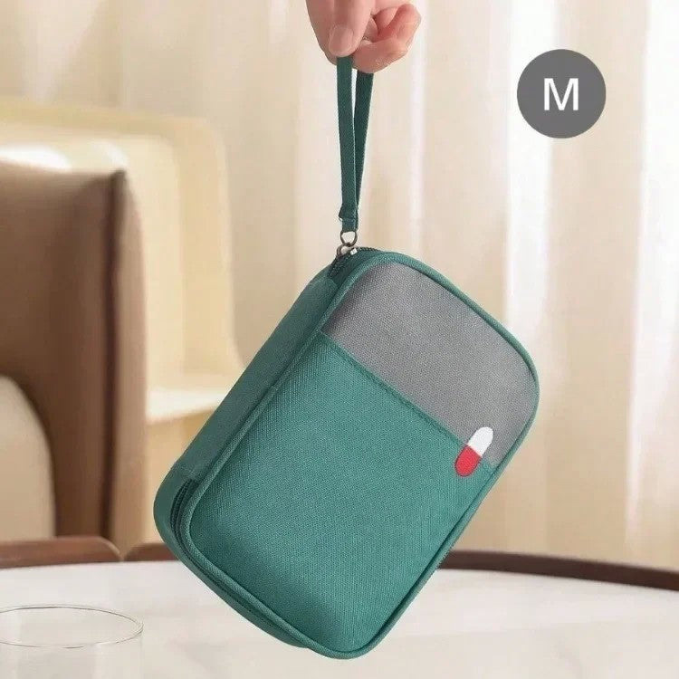 Bolsa médica portátil para viagem, kit de primeiros socorros à prova d'água, grande capacidade, organizador de armazenamento de medicamentos, bolsa de emergência para acampamento