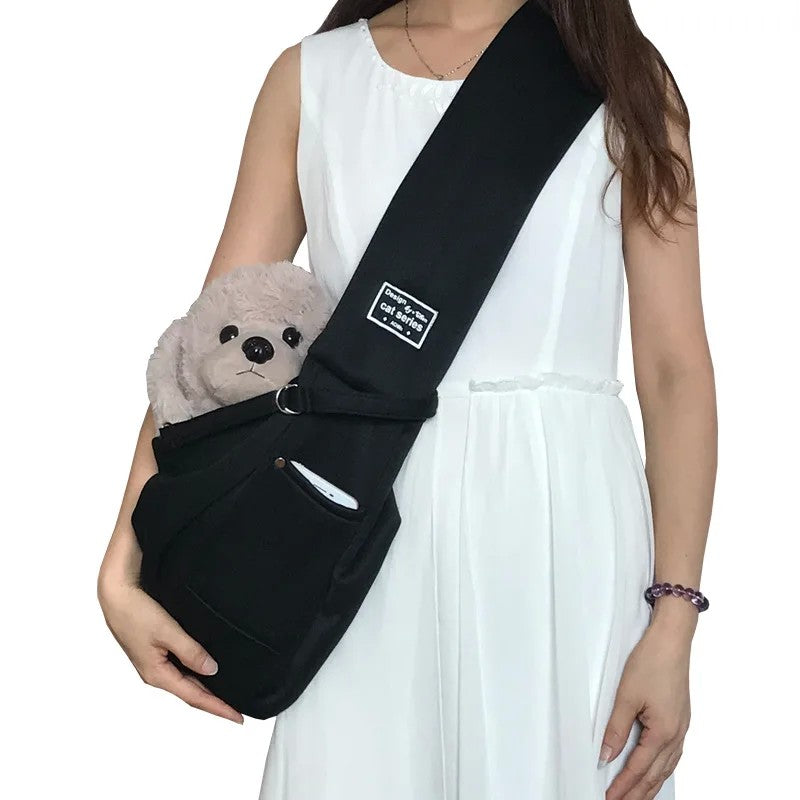 Bolsa confortável para cães, bolsa de ombro crossbody para animais de estimaç