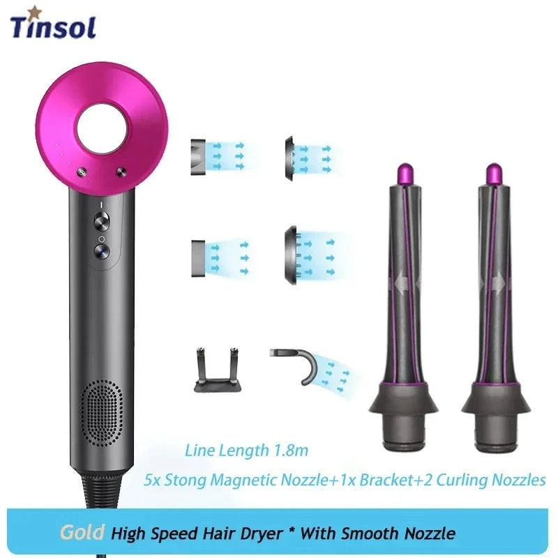 Secador de cabelo de íon negativo de alta velocidade Secador de cabelo profissi