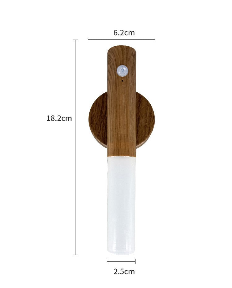 Sensor de movimento inteligente luz noturna led recarregável lâmpada de parede