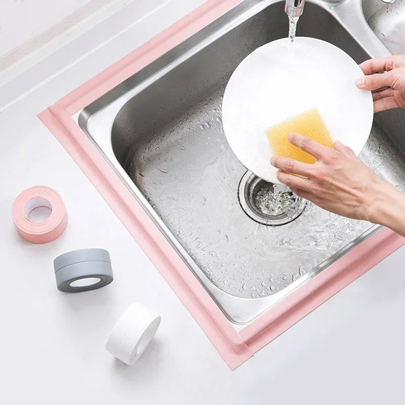 Fita de colocação de pvc, 2,2x3,2m, para banheiro, cozinha, calafetagem, autoa