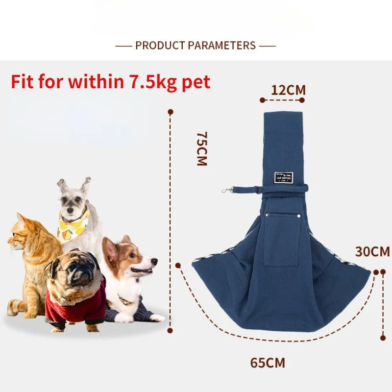 Bolsa confortável para cães, bolsa de ombro crossbody para animais de estimaç