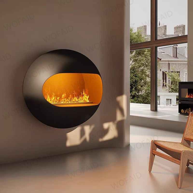 Lareira atomizada 3d com chama de vapor colorida eco casa inteligente interior d