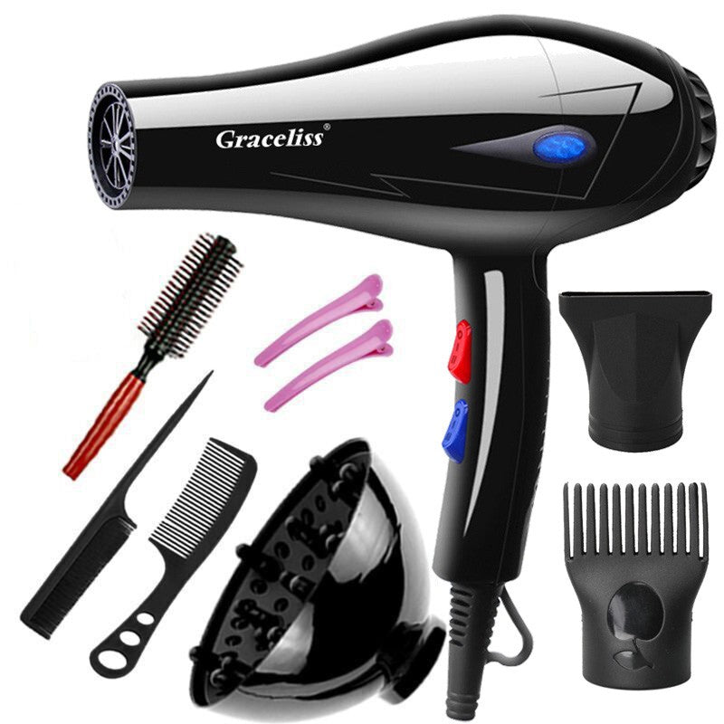 Original ue plug vento quente e frio profissional secador de cabelo secador de c