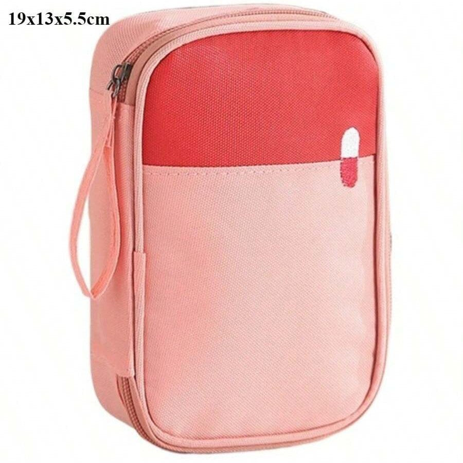 Bolsa médica portátil para viagem, kit de primeiros socorros à prova d'água, grande capacidade, organizador de armazenamento de medicamentos, bolsa de emergência para acampamento