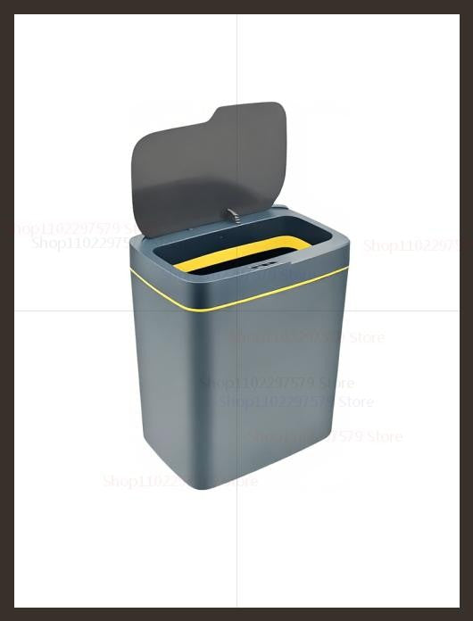 Lixeira automática sem toque de 15L com sensor à prova d&#39;água, cozinha, b