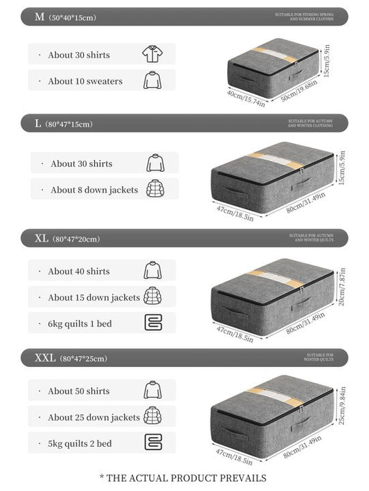 Saco de armazenamento de roupas de cama de grande capacidade extra-grande colcha