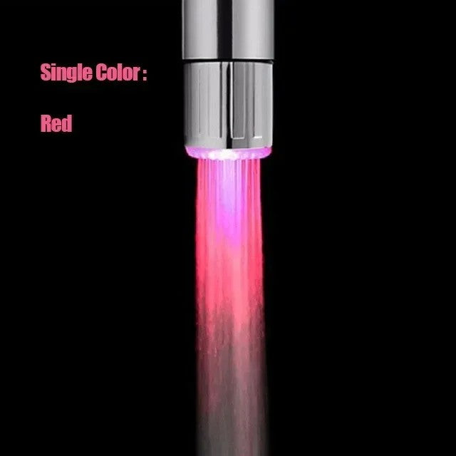 Zhang ji led sensível à temperatura 3 núcleos light-up torneira cozinha banhe
