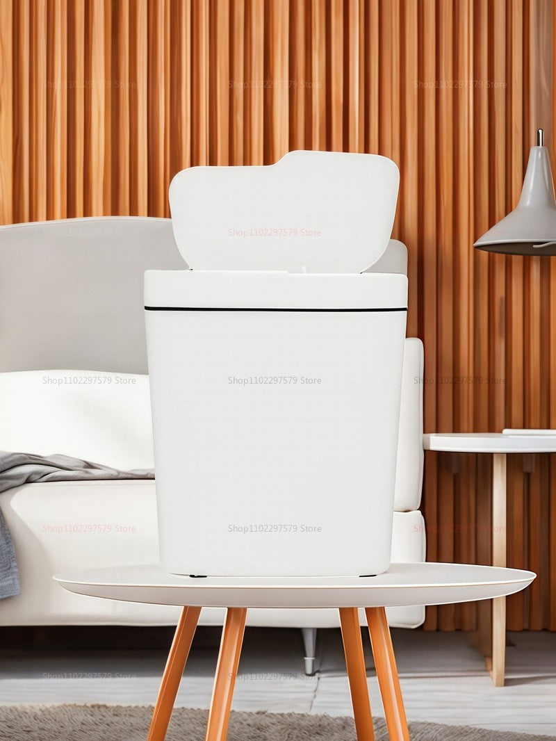 Lixeira automática sem toque de 15L com sensor à prova d&#39;água, cozinha, b