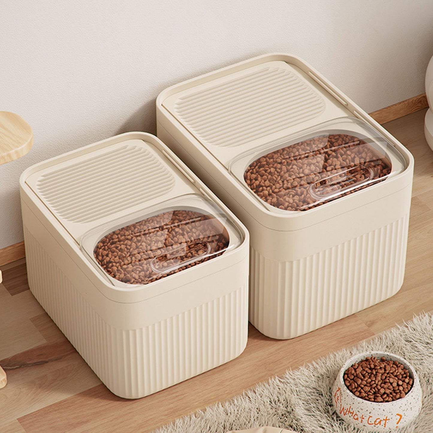 Recipiente de armazenamento de alimentos para cães com tampa hermética 5/10/15