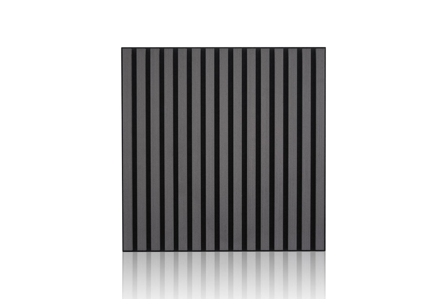 Design moderno ecológico 600x600mm painel acústico de ripas de madeira 2 peça