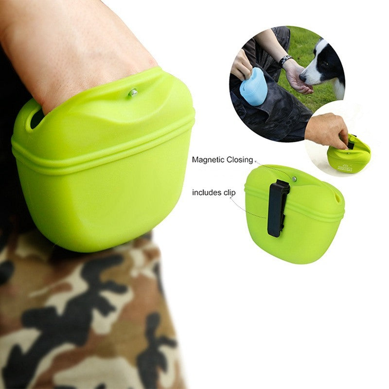 Pet portátil cão treinamento cintura saco tratar lanche isca cães obediência
