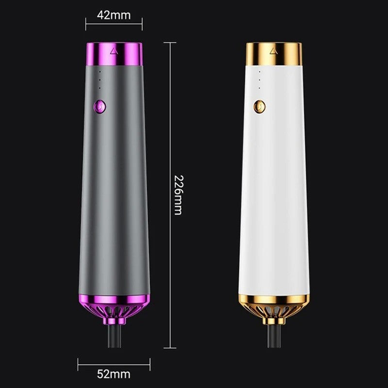 Secador de cabelo multifuncional 5 em 1, pente de ar quente, haste de ondulação automática, pente de cabelo reto, ferramenta estilo salão de beleza, secagem rápida