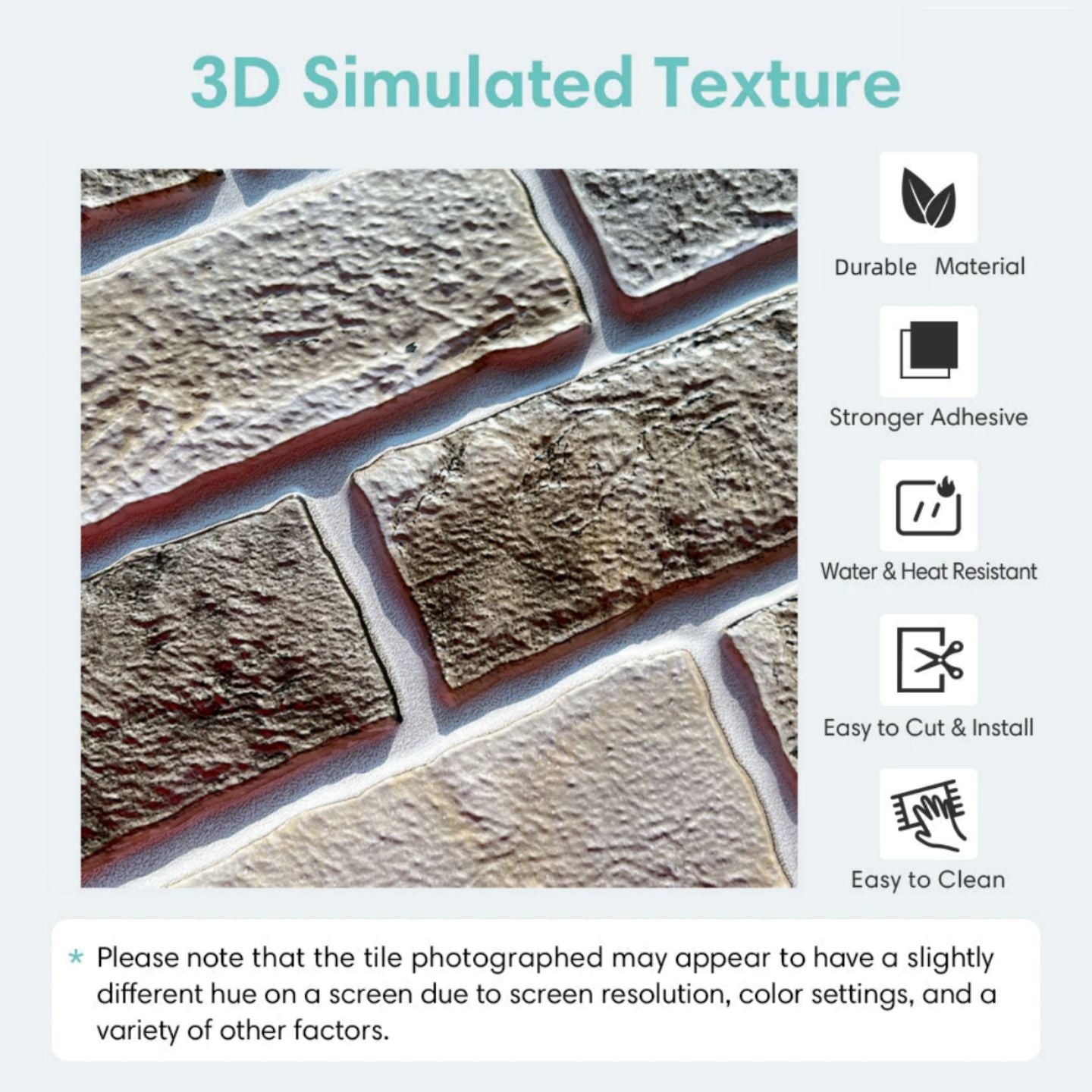 1/10pcs adesivo de parede 3d auto-adesivo painel de parede de tijolo falso casca