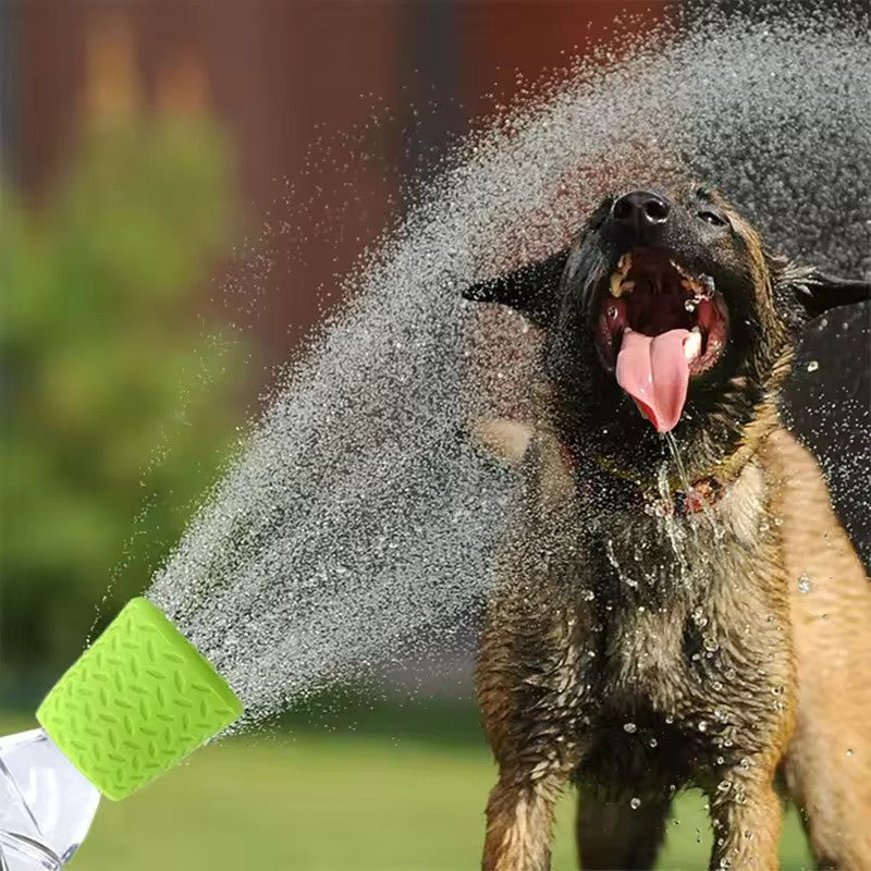 Cabeça de chuveiro de silicone para animais de estimação, chuveiro ao ar livr