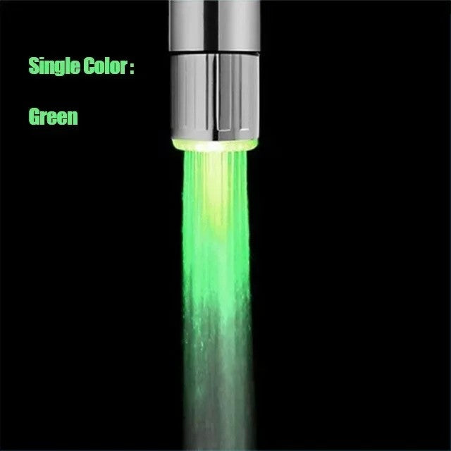 Zhang ji led sensível à temperatura 3 núcleos light-up torneira cozinha banhe