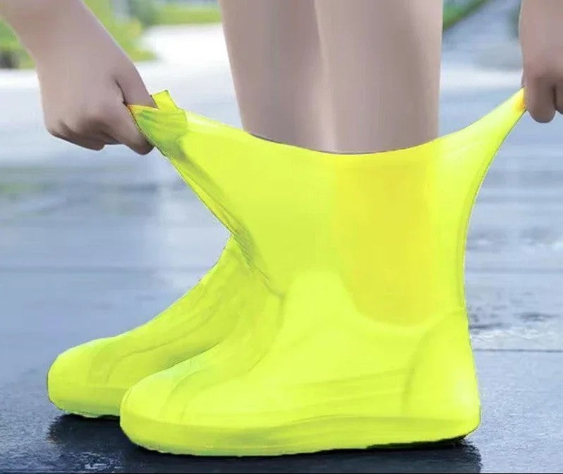 1 par de capas de sapato de silicone à prova d&#39;água, borracha resistente a