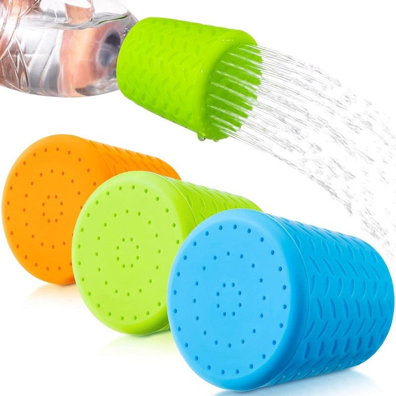 Cabeça de chuveiro de silicone para animais de estimação, chuveiro ao ar livr