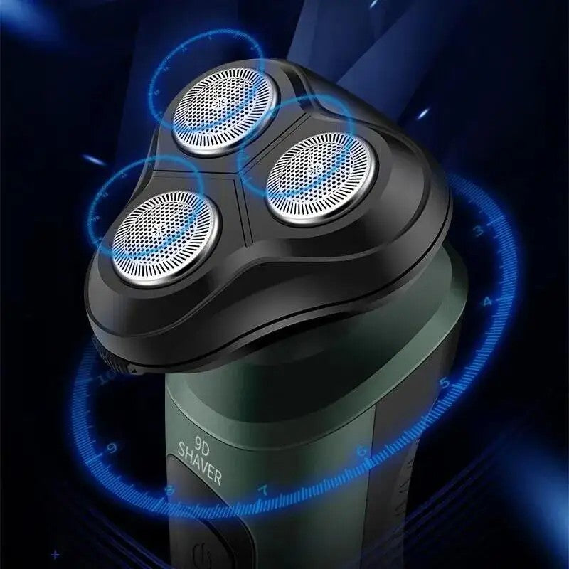 Barbeadores elétricos para homens, lâmina de barbear impermeável, uso úmido
