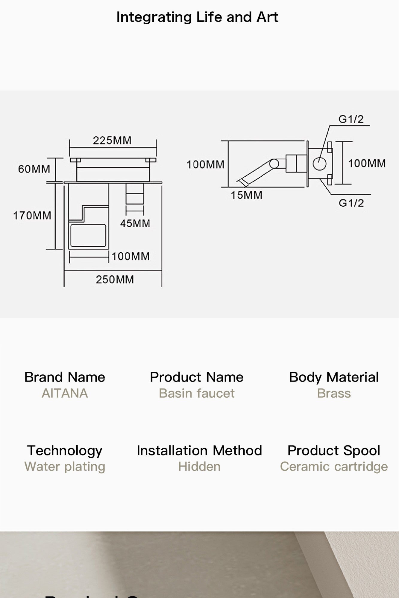 Torneira inteligente de latão preto para banheiro com design de display digital