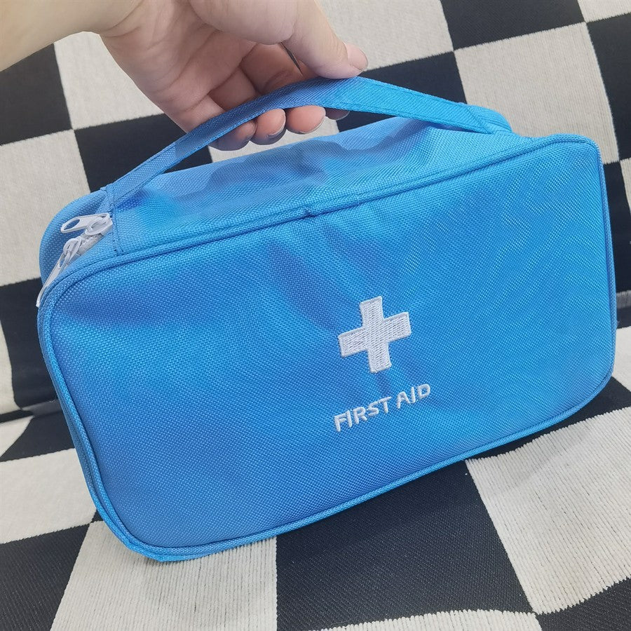 Kit de primeiros socorros para medicina saudável, pano oxford, portátil, armaz