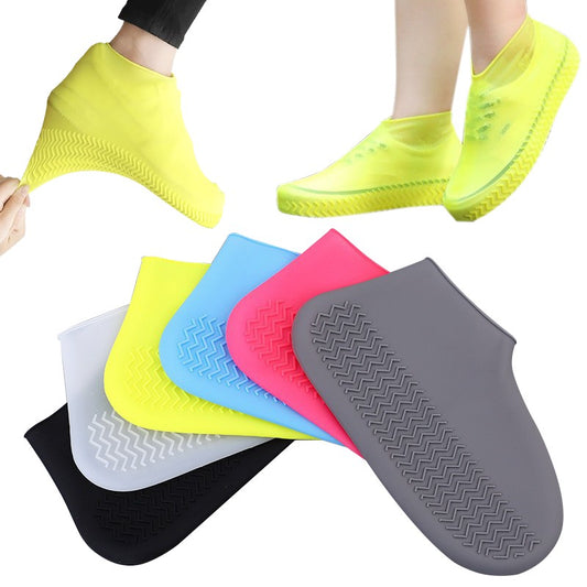 Capa reutilizável para sapatos de chuva, à prova d&#39;água, silicone, uso ao