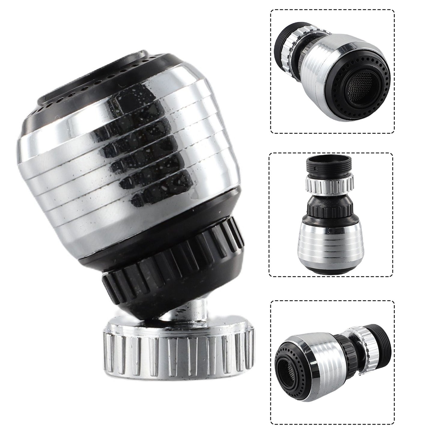 Torneira da cozinha aerador grau giratório bubbler poupança de água adaptador