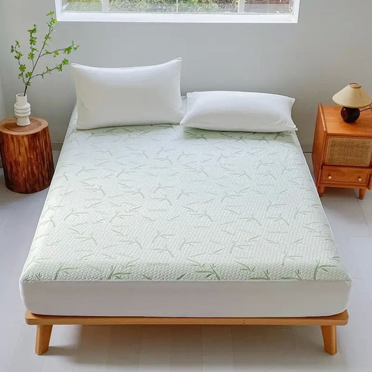 Capa de colchão de bambu à prova d&#39;água (sem fronha), lençol de cama com