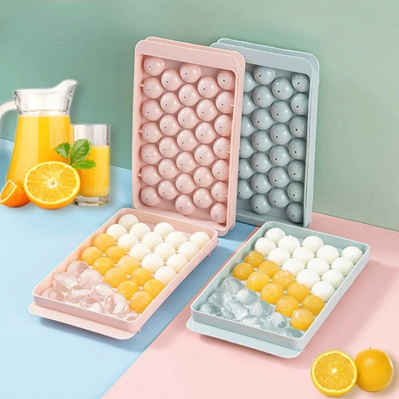 33 bandejas de cubos de gelo para freezer, molde para fazer bolas de gelo, mini