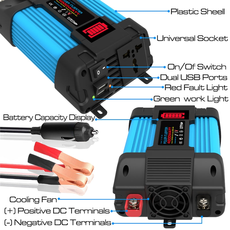 4000/6000w picos de potência modificação onda senoidal inversor de energia do
