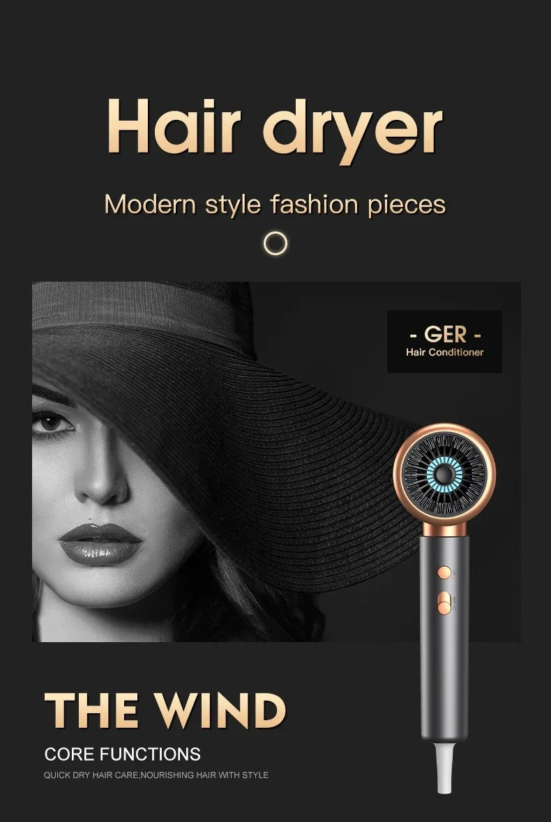 Secador de cabelo profissional para salão de beleza, 2000w, escova de ar quente
