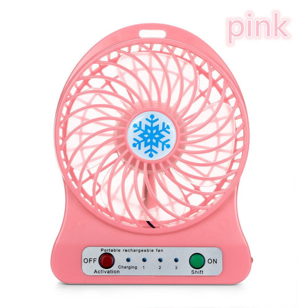 Mini pequeno ventilador de carregamento usb portátil dormitório escritório pe